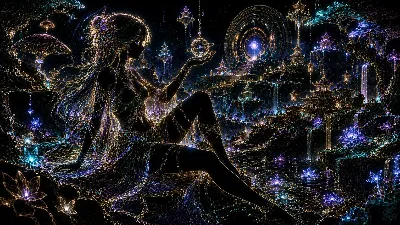 星を抱く光の少女と幻想の都