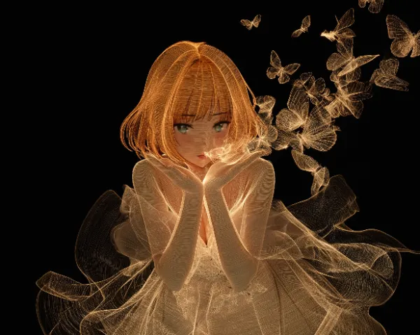 Butterfly kiss