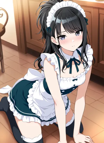 恥ずかしメイドの秘密の掃除時間