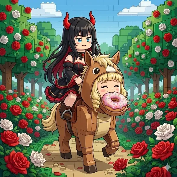 レゴブロック風…