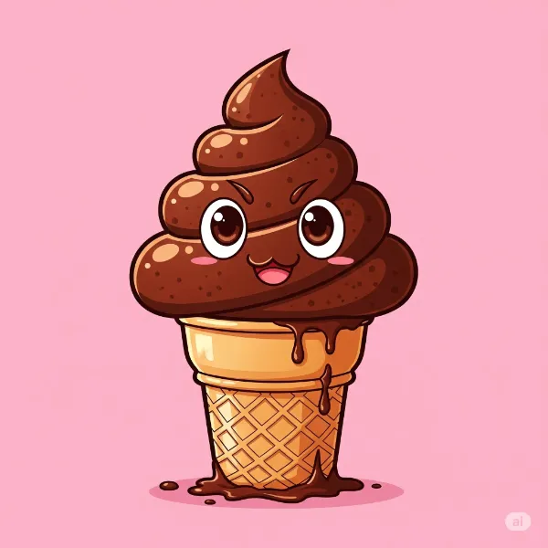 うんチョコ味のアイスクリーム