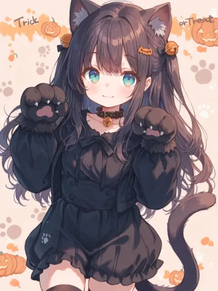 黒猫ハロウィン