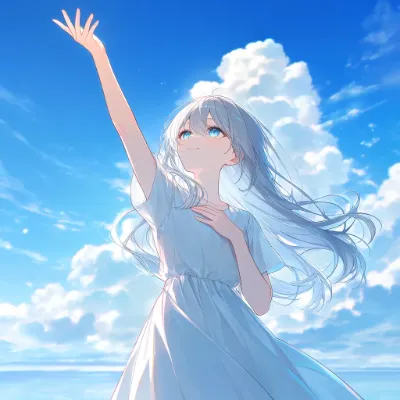 空に向かって　朝Ver.