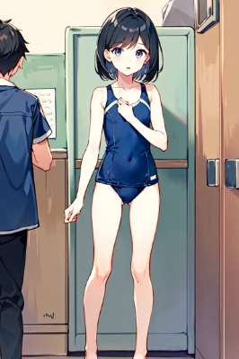 水着姿の男の子