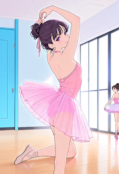 ピンクのチュチュが描くバレエの夢