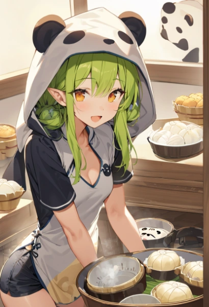 パンダ飯店エルフの子残業？