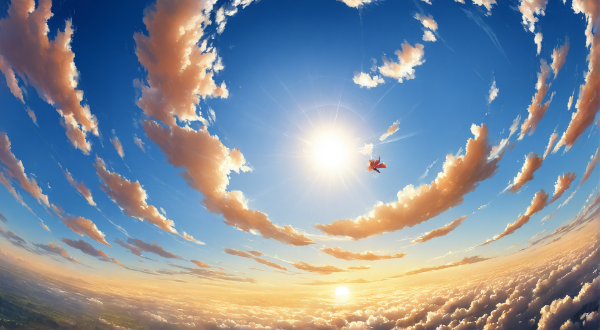 鳥か？飛行機か？　いや、奴だ！