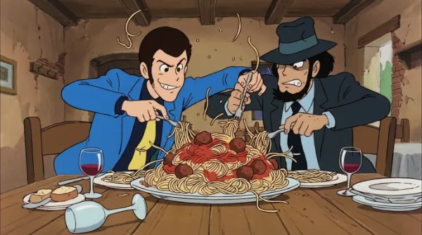 アニメで出てくる美味しそうな”パスタ”と言ったらやはりこれですかね♫(^^;;