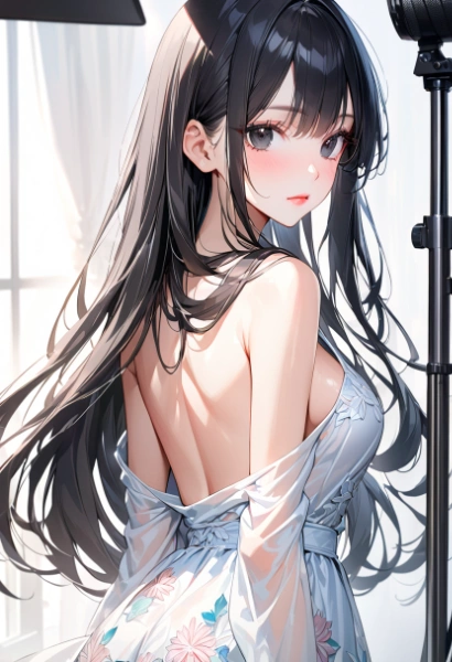 注文のお題『キメ顔』撮影にて