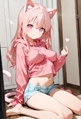 へそ出しパーカー