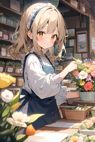 フラワーショップ。