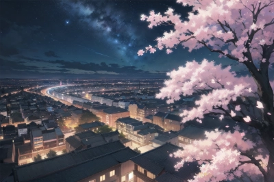 夜の桜