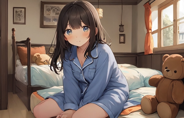 テディベアと女の子