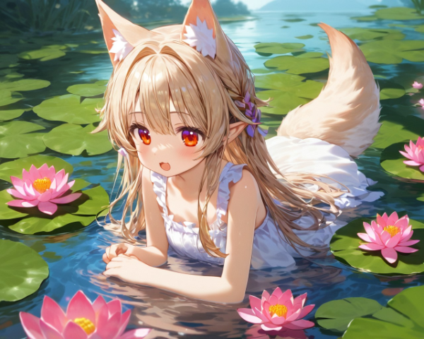 尻尾が濡れないように