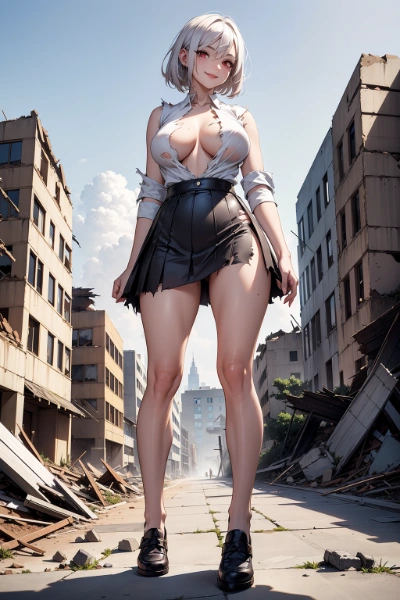 廃墟女子ver衣服破れ