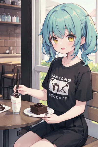 ガトーショコラいただきます.ᐟ