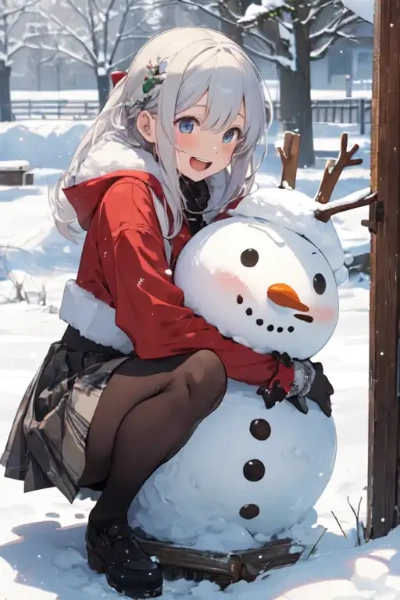 雪だるまちゃんカワイイ💘