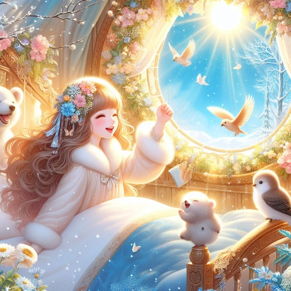 冬眠を終えた美少女の目覚め