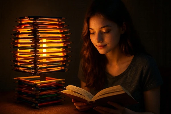 鉛筆ランプシェード