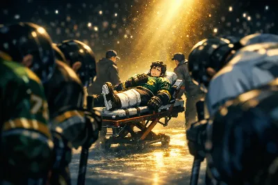 氷上の英雄、傷ついた翼の物語