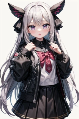 白髪少女