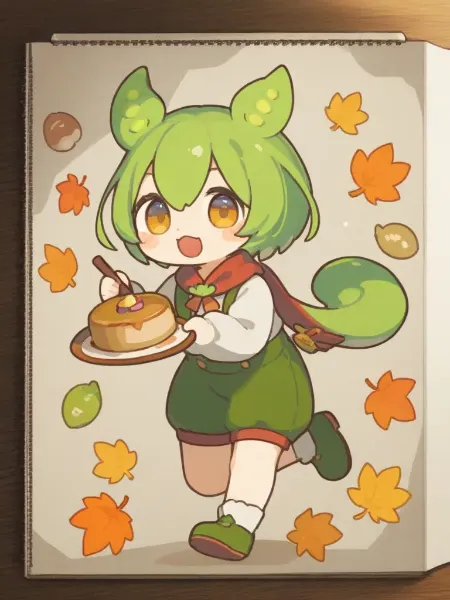 秋風のパンケーキ精霊