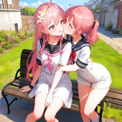 女子高生の隠れデート