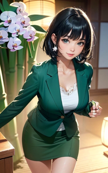 笑顔が素敵なホテルのフロントスタッフ