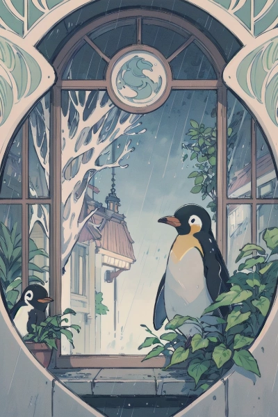窓際のペンギン