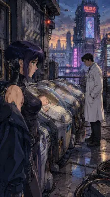 未来の命を前に立つ二人