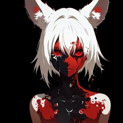 闇に溶ける紅