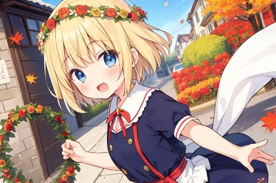 この花輪を今日はつけないとダメなんだよ～