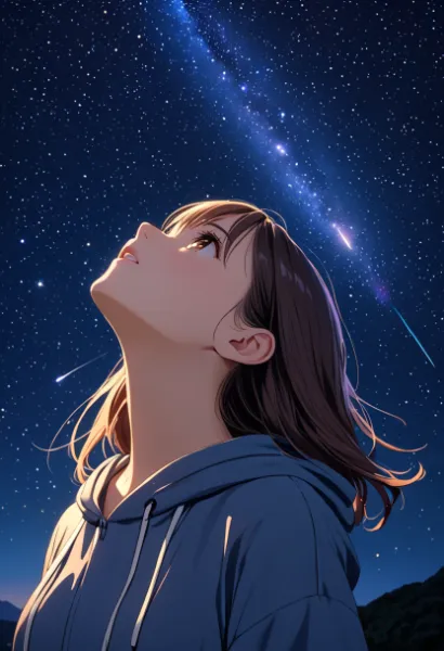 星を眺めていた