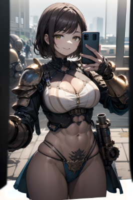 休暇中の女騎士