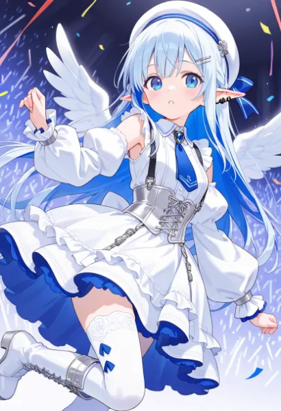 星降る夜に舞い降りる青い天使