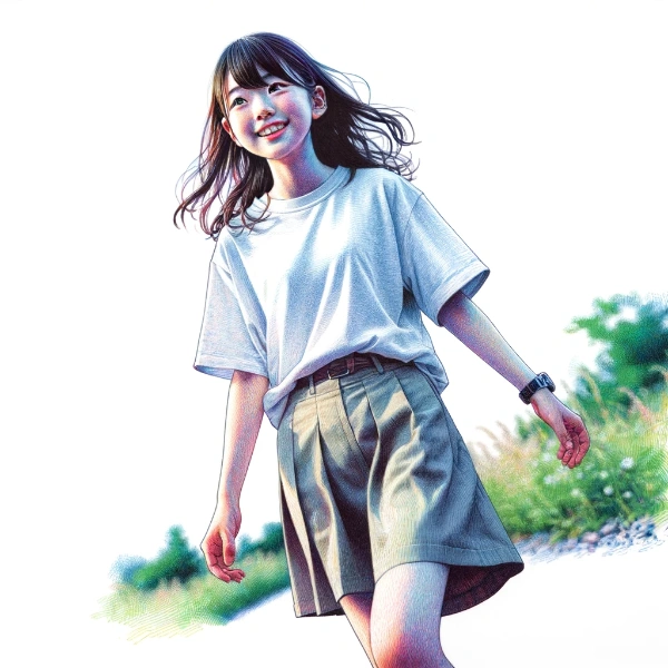 a young Japanese girl