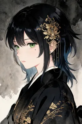 金の髪飾り
