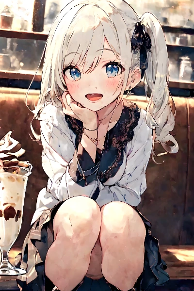 サ店のチョコレートサンデー