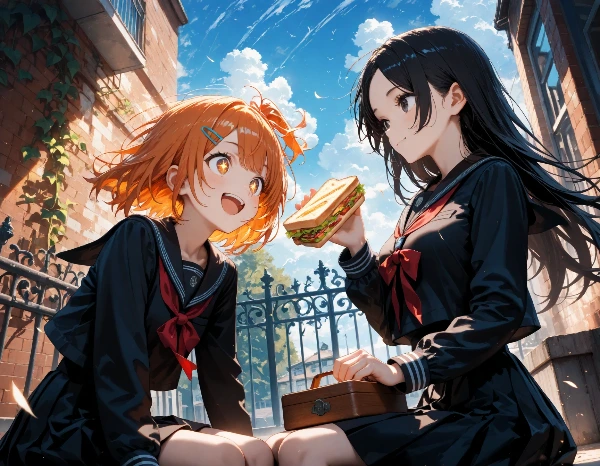 いくらと花音・お昼ごはん