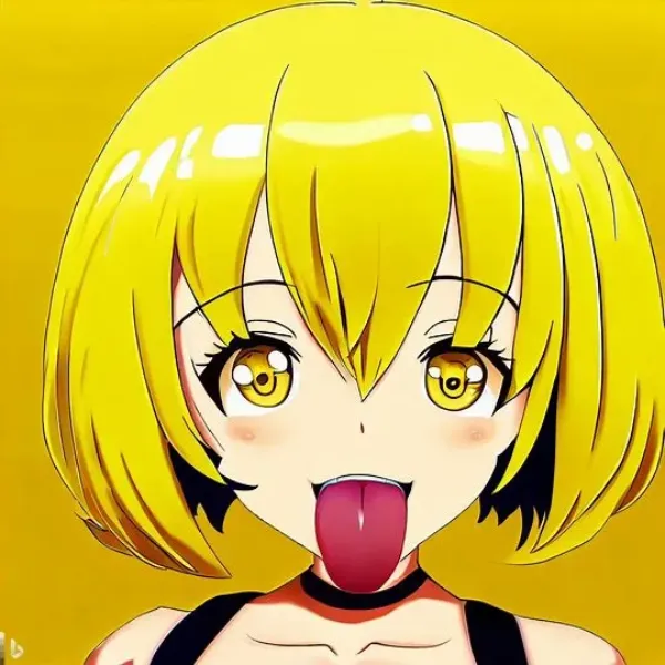 黄色い少女の悪戯な笑顔