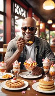 桃のスイーツ好きのクールガイ