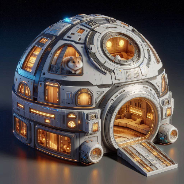 ハムスター用宇宙船型ドームハウス