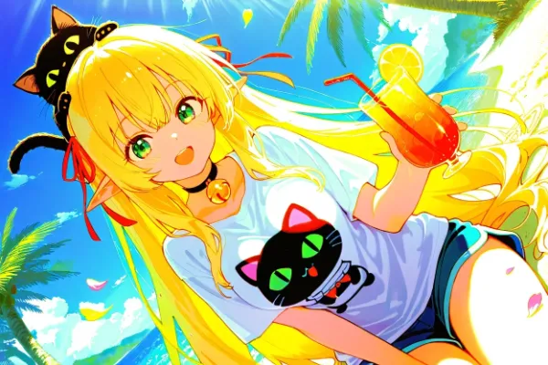 トロピカルな砂浜