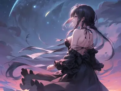 きれいな星と彼女と