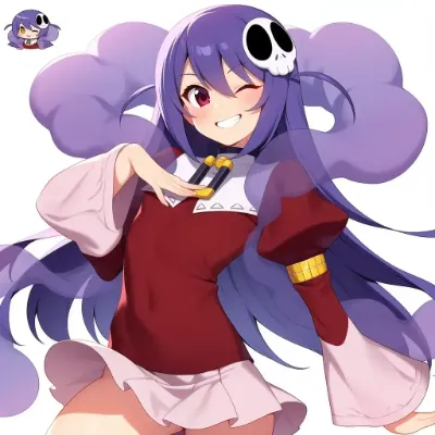 紫雲に微笑むハクア