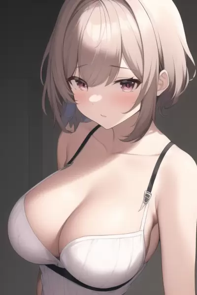 ショートカットの巨乳女子