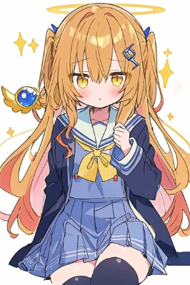 キャラメル髪の少女