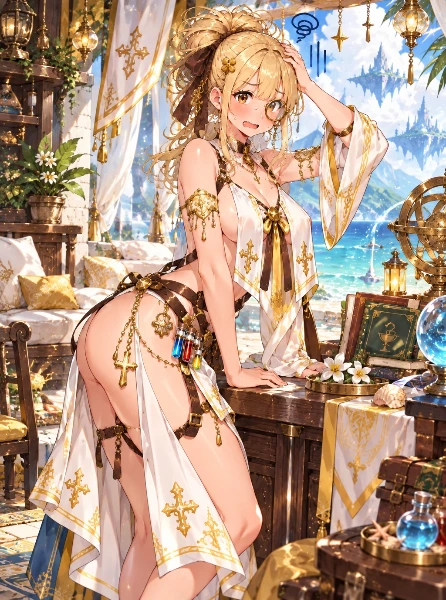 魔法ののれんの水着と異世界海の家