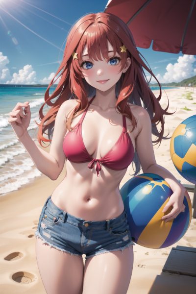 【五等分の花嫁】中野五月　ホットパンツ