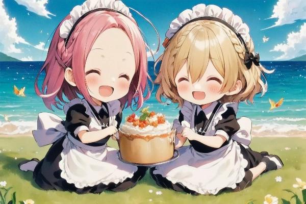 笑顔メイドちゃん①